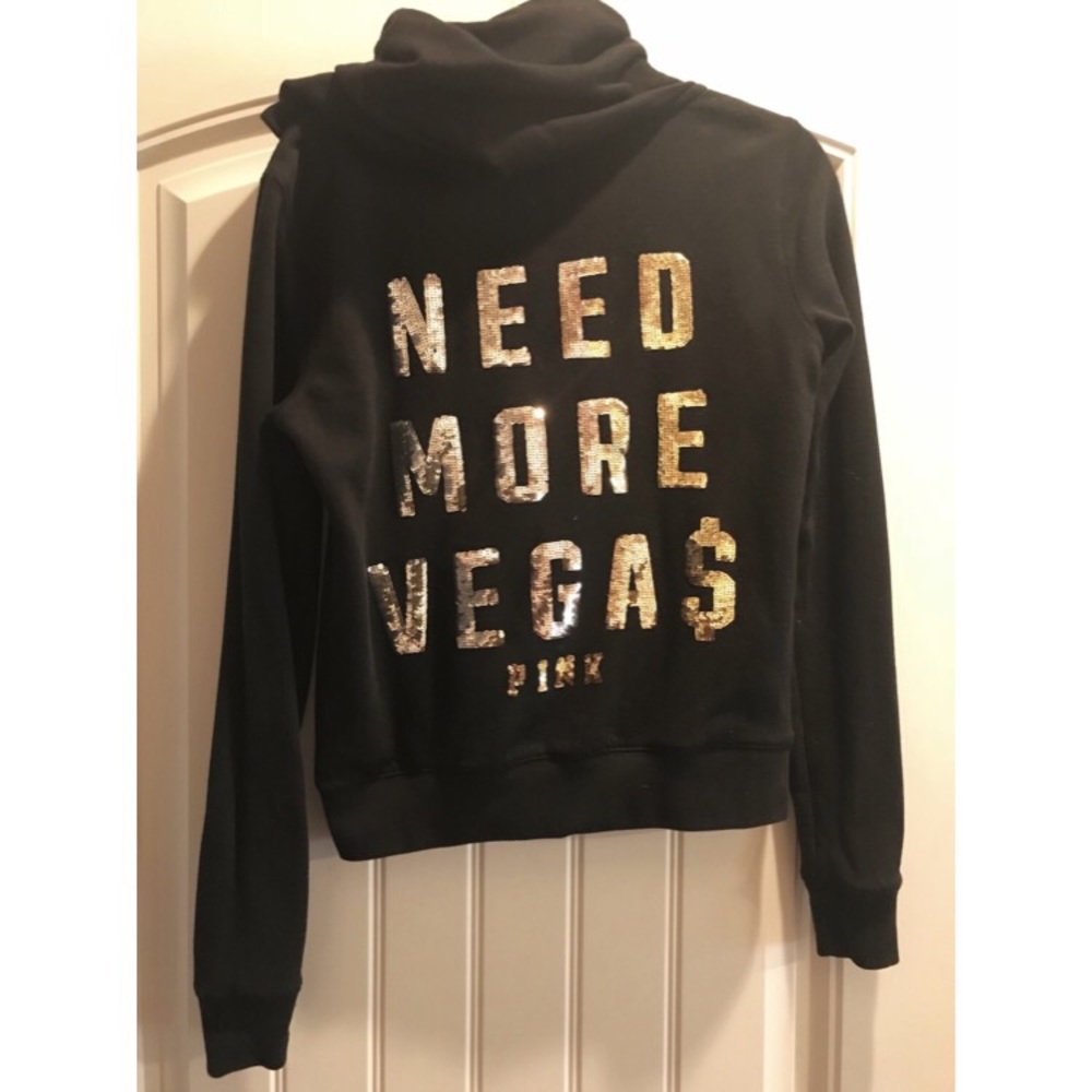 RARE VS Pink Las Vegas Zip Up Hoodie